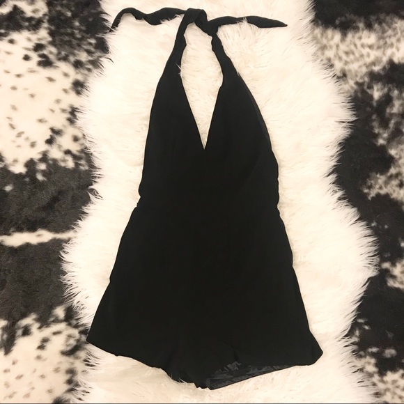 Black Halter Romper - Picture 7 of 8